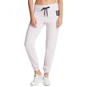 DKNY Womens Sport Terry Logo-Patch Joggers Size M